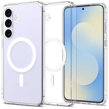 Imagem de Spigen Capa para Galaxy S25 FE, MagFit ultra híbrida (2025) [proteção de nível militar] [antiamarelamento] - branco transparente