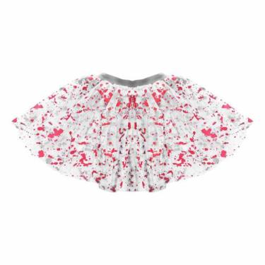 Imagem de Saia Tule Halloween Branca com Sangue - 30cm - Extra Festas