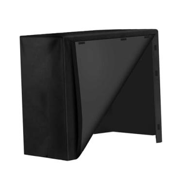 Imagem de IEUDNS Capa para suporte de lenha 420D Oxford, tecido resistente à poeira e chuva, para armazenamento de madeira, 122x61x107cm