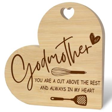 Imagem de Tábua de cortar mesa em forma de coração, tábua decorativa de bambu para cozinha, 24 x 24 cm, presentes de madrinha para o dia das mães, ideias exclusivas para presentes de aniversário, decoração de