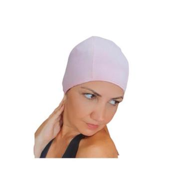 Imagem de Touca de natação e hidroginástica tamanho universal em tecido suplex -