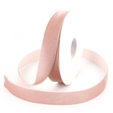 Imagem de Fita decorativa DINDOSAL Dusty Pink Velvet 2,5 cm x 9 m