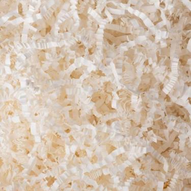 Imagem de Embrulho de presente mxxkms, enchimento de papel enrugado branco, 1 kg