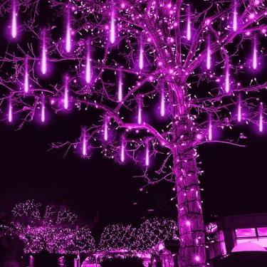 Imagem de Luzes de chuva de meteoros Kwaiffeo Halloween UL 8 Tube 26 pés
