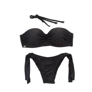 Imagem de Biquíni top com bojo alças removíveis calcinha levanta bumbum de amarr