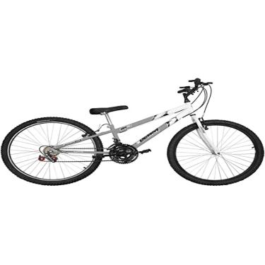 Imagem de Bicicleta de Passeio Ultra Bikes Esporte Bicolor Aro 26 Reforçada Freio V-Brake – 18 Marchas Branco/Rosa Feminina