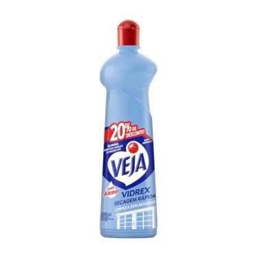 Imagem de Veja Limpa Vidros Vidrex Tradicional - Fórmula de lavagem de vidro, 500ml