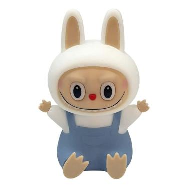 Imagem de Luminária Labubu Abajur Silicone Rgb Recarregável Azul