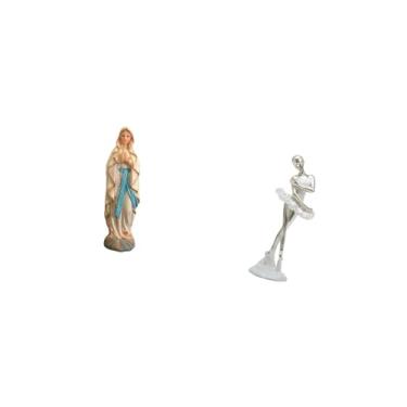 Imagem de Fenteer Estátua Da Virgem Maria Bailarina, Estatueta de Lady Dançando, Obra de Arte Decorativa, Escultura em Resina para Escritório, Quarto, Lareira, E