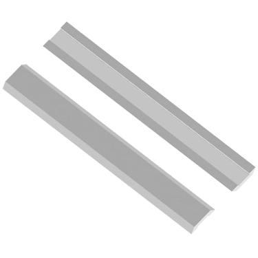 Imagem de Lâminas raspadoras de carboneto de 6 cm, pacote com 2, lâminas raspadoras reversíveis de aço de tungstênio de dois gumes, serve para remoção de tinta, verniz, madeira, tinta, cola, argamassa