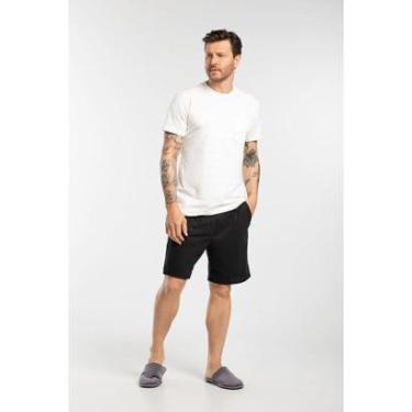 Imagem de Conjunto Pijama Masculino Em Algodão Curto Estampado-Masculino