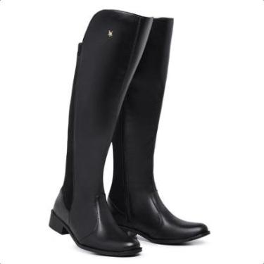 Imagem de Bota Feminina Montaria Over Cano Longo Neoprene Myrol Outlet-Feminino