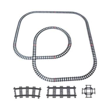 Imagem de Blocos De Construção Compatíveis Com LEGO, Trilhos De Trem MOC, Cena D