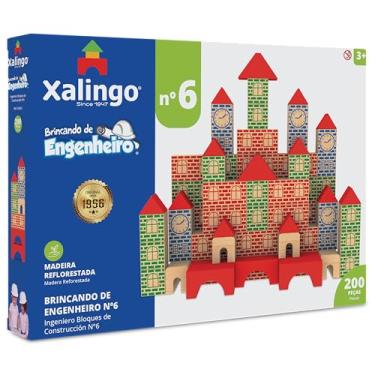 Imagem de Brincando de Engenheiro 200 Peças Xalingo Multicor