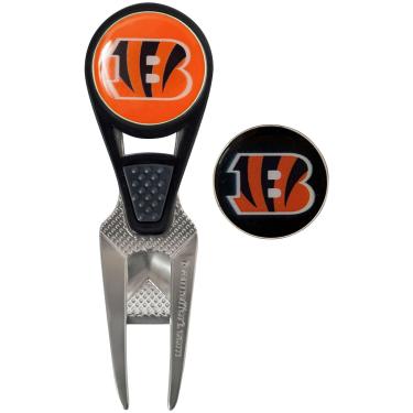 Imagem de Team Effort Cincinnati Bengals CVX Ferramenta de reparo de marcas de bola e 2 marcadores de bola