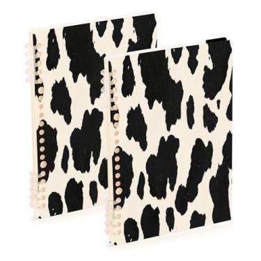 Imagem de Burbuja Cadernos com nome, papel pautado universitário A5 com 60 folhas, fichário para escritório, 2 unidades