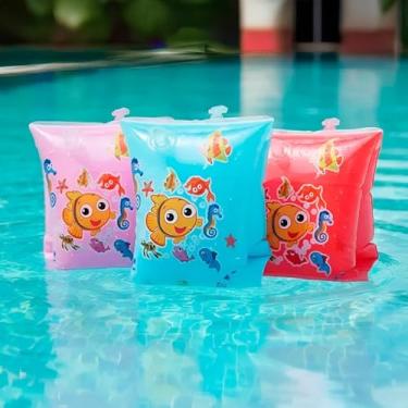 Imagem de Boia Infantil Braço Inflável Segurança Brincadeira Piscina. Oferece Suporte Eficaz, Permitindo que a Criança se Sinta mais Confiante para se Mover na Água e para Aprender Nadar