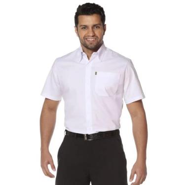 Imagem de Camisa social masculina manga curta cannes - DEMORGAN, Branco, EGG