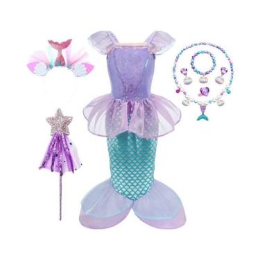 Imagem de Fantasia De Princesa Para Menina Pequena Rapunzel Bela Adormecida Cind