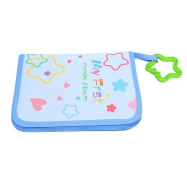 Imagem de Jiawu Meu Primeiro álbum de Fotos de bebê de Pano Macio 17 Fotos de 4 X 6 Polegadas Com Gancho de Suspensão para Berços, Carrinhos - Espelho Seguro e Bolsas Transparentes para Momentos Especiais,