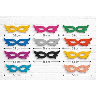 Imagem de MÁSCARA DECORATIVA DE CARNAVAL EM EVA – TAMANHO GRANDE 58 cm de comprimento (Lilás)
