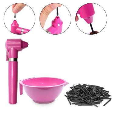 Imagem de Kit Henna Mixer Elétrico+ 50 Paleta Refil+ Tigela Para Tinta - Arte Se