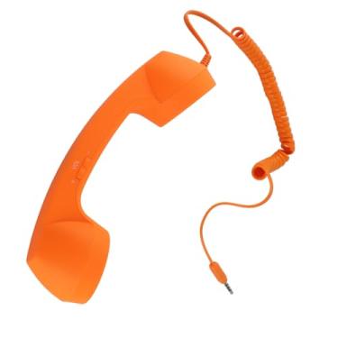 Imagem de Generic Receptor de Telefone retrô Vintage Com Função à Prova de Radiação para, Aparelho de Telefone de 3,5 Mm para Celular (Laranja)