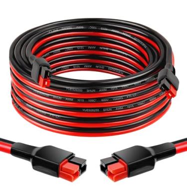 Imagem de MOOKEERF Cabo de extensão Anderson 10AWG – Cabo de extensão solar de 6 m, conector Anderson para estação de energia portátil, painel solar, gerador solar