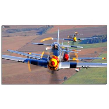 Imagem de Pôster aeronáutico hélice impressões em tela arte de parede de pássaro para casa 1 painéis decorações não ramed 33.0 cm x 20.3 cm