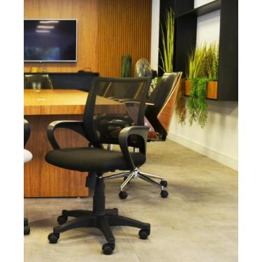 Imagem de Cadeira de Escritório Diretor Tela Mesh com Relax Santiago - Versi