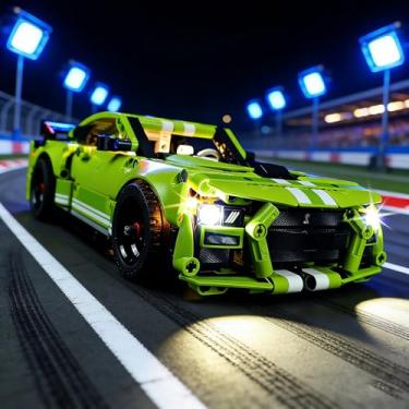 Imagem de (Apenas kit de iluminação LED) conjunto de luzes Kyglaring compatível com Lego Technic Ford Mustang Shelby GT500 42138 modelo kit de construção - sem conjunto de Lego (versão clássica)