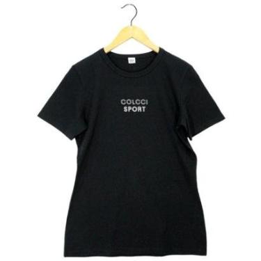 Imagem de Camiseta Colcci Básica Preta Feminina-Feminino