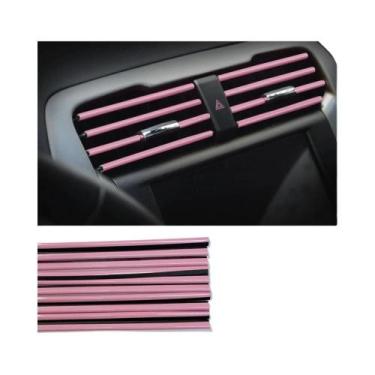 Imagem de Tiras Decorativas Cromadas Coloridas Para Grelhas De Ventilação De Car