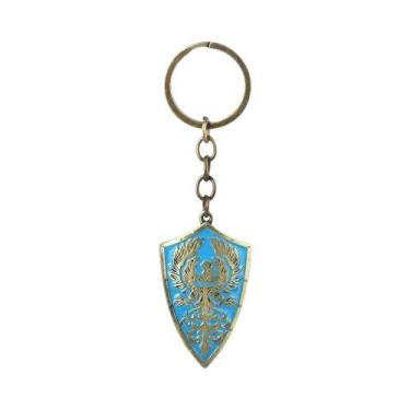 Imagem de Chaveiro Pingente Dark Souls: Escudo Do Cavaleiro Do Sol, Espada De Or