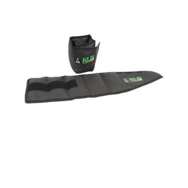 Imagem de Par Caneleira Tornozeleira material sintético Profissional 2 Kg - Kl M