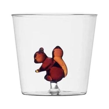 Imagem de Copo De Vidro 3D Artesanal Em Forma De Animal E Planta, Transparente, 