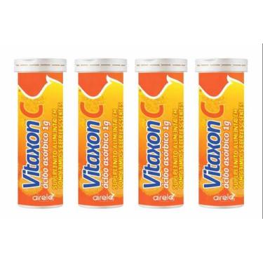 Imagem de Vitaxon Vitamina C 1g Airela 10 Comprimidos - Kit 4 Un