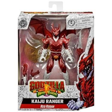 Imagem de Godzilla VS Power Rangers - Boneco kaiju Ranger Rodan Vermelho 15 Cm + Acessórios - Sunny