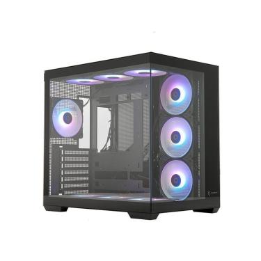 Imagem de Gabinete Gamer Husky Dome 900, Mid Tower, Iluminação ARGB, ATX, Lateral e Frontal em Vi...