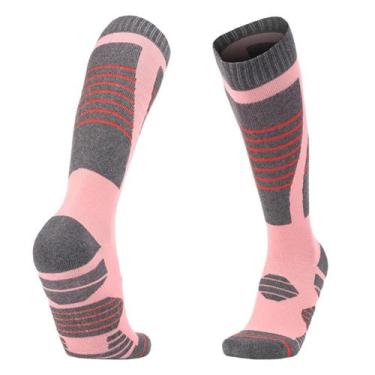 Imagem de Meias Térmicas Femininas De Inverno Para Ciclismo, Futebol, Snowboard,