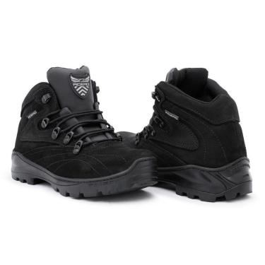 Imagem de Bota Coturno Adventure Couro Militar Acero Trilha Cano Curto Palmilha Gel Conforto-Masc...
