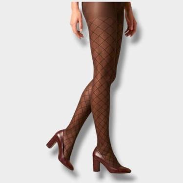Imagem de Meia Calça Fio 20 Luxe Loba Lupo 5683, Castanho, G