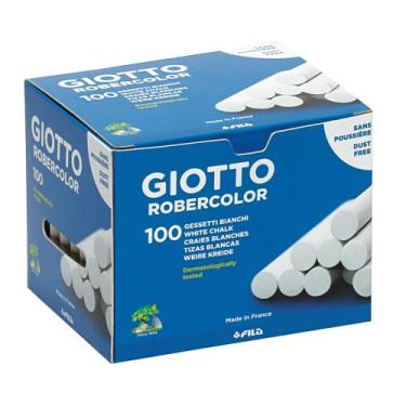 Imagem de Giz Escolar Robercolor Branco com 100 unidades Giotto
