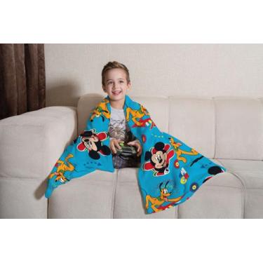 Imagem de Manta Fleece De Sofá Cobertor Infantil Mickey Lepper