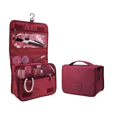 Imagem de Necessaire De Viagem Jacki Design Com Gancho Vinho