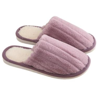 Imagem de Pantufa Pelúciada Fofinha Macia Solado Antiderrapante Infantil/Feminina/Masculina (33/34, Roxo)