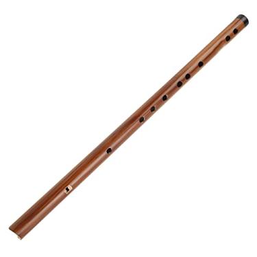 Imagem de Flauta chinesa de bambu, cor de madeira Dizi Bambu Flauta para tocar (chave E)