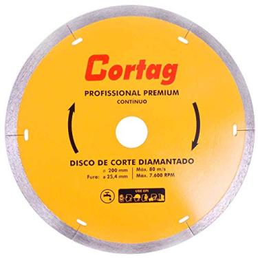 Imagem de Disco Diamantado D,200xd,25, 4 Mm Profissional Premium Cortag Amarelo