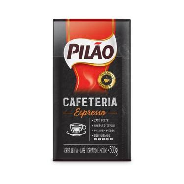 Imagem de Café Pilão Torrado e Moído Cafeteria Espresso Vácuo 500g