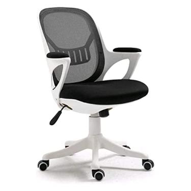 Imagem de Cadeira de escritório Cadeira de mesa Cadeira de escritório de lazer Encosto de malha Cadeira giratória ergonômica Cadeira de trabalho com trava de 120 °, assento de 360 ​​° Cadeira de jogo com base